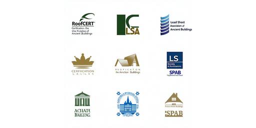 Certifications logos: RoofCERT, LSA, SPAB